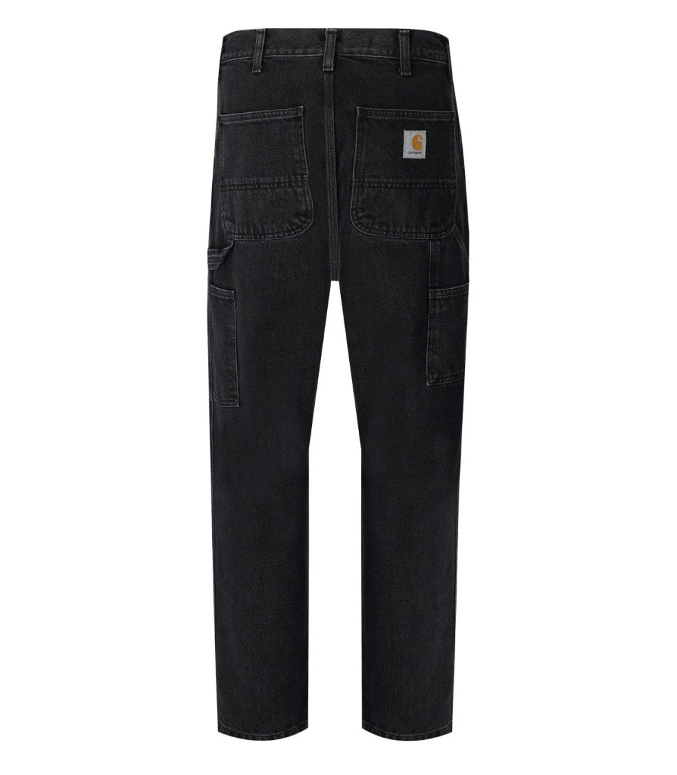 Carhartt Wip Single Knee Stone Washed Black Jeans