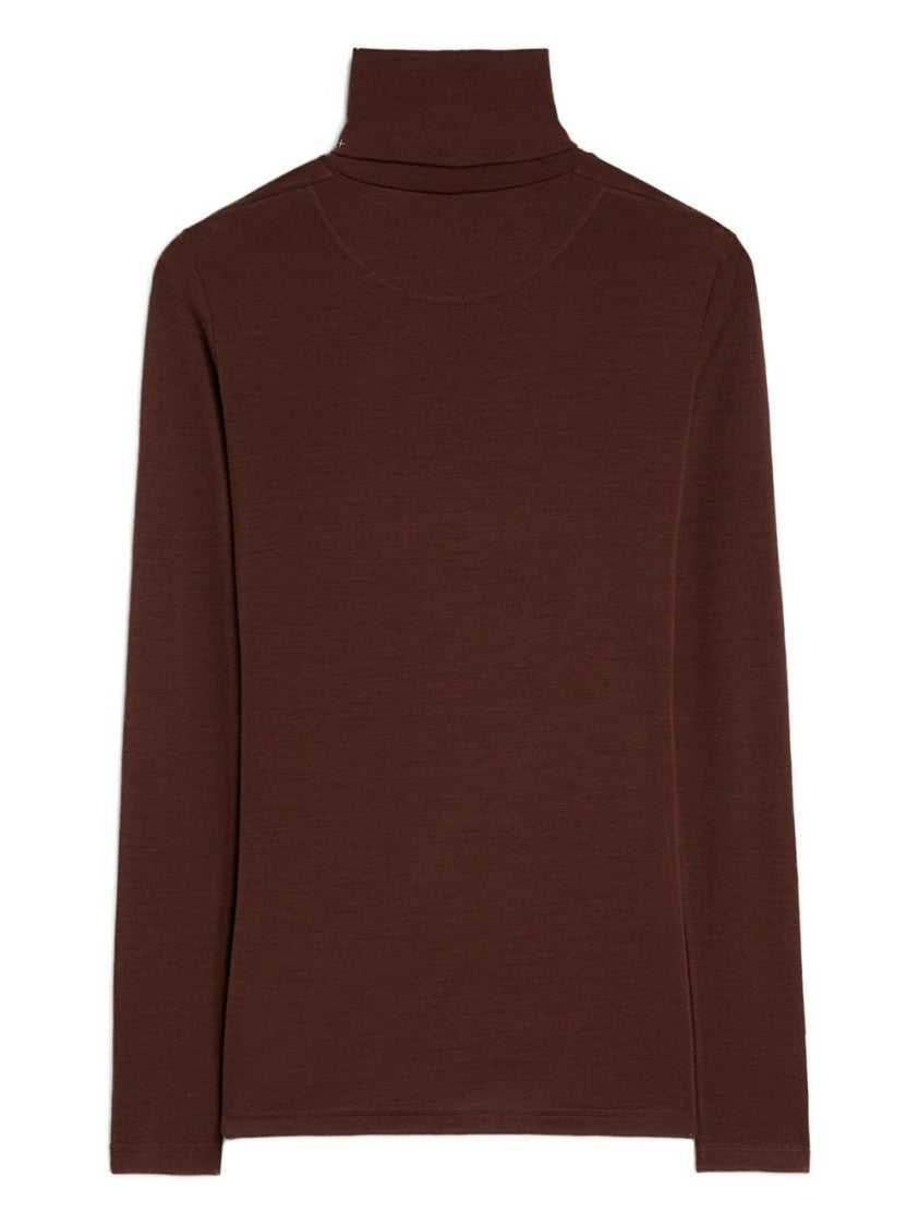 Jil Sander Fitted Long-Sleeve Turtleneck In Deep Bordeaux