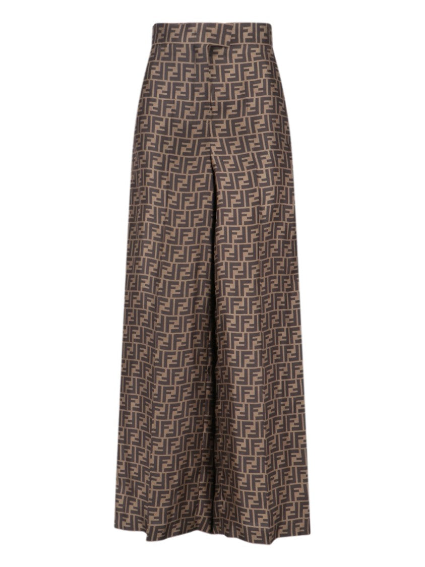 Fendi Ff Monogram Pants – Brown