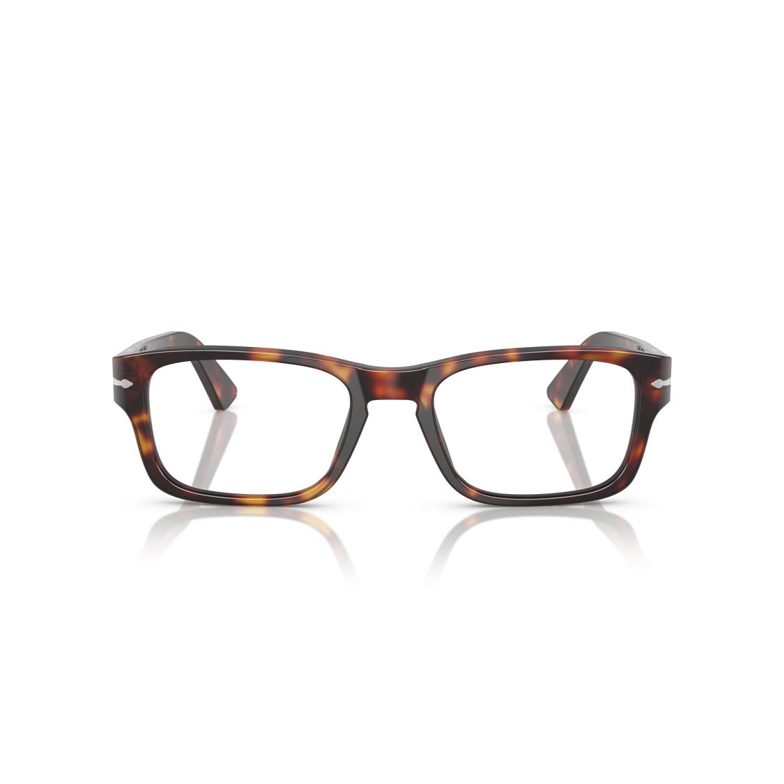 Persol 0Po3364v Rectangular Acetate Eyeglasses With Tortoiseshell Pattern