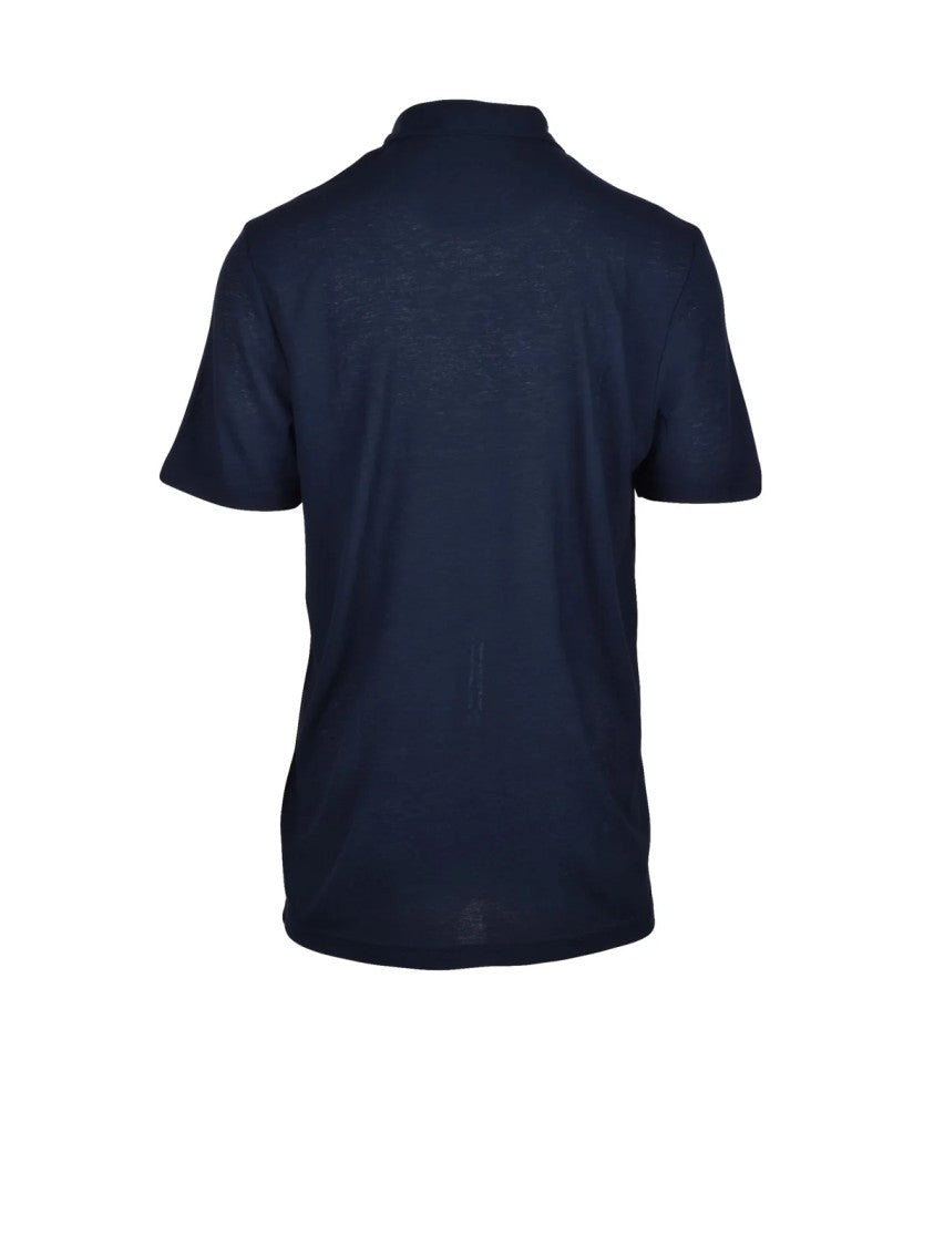Harmont&Blaine Cotton Embroidered Logo Short-Sleeve Polo Shirt