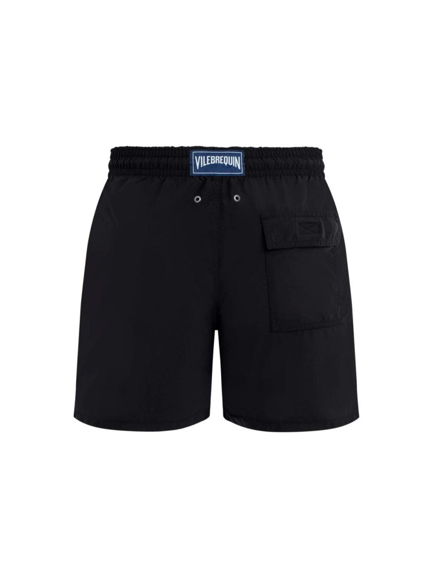 Vilebrequin Black Swim Shorts With Adjustable Drawstring