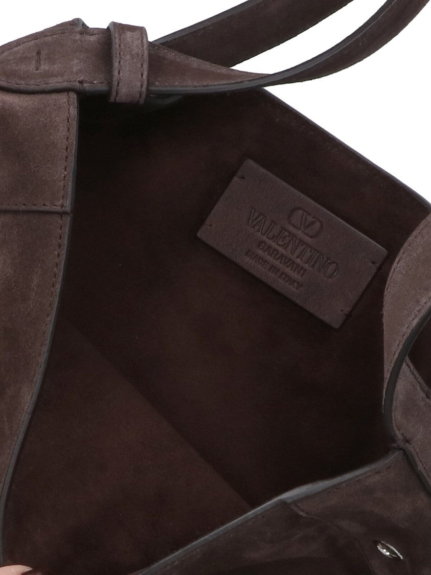 Valentino Garavani "Nellcôte" Shoulder Bag Brown