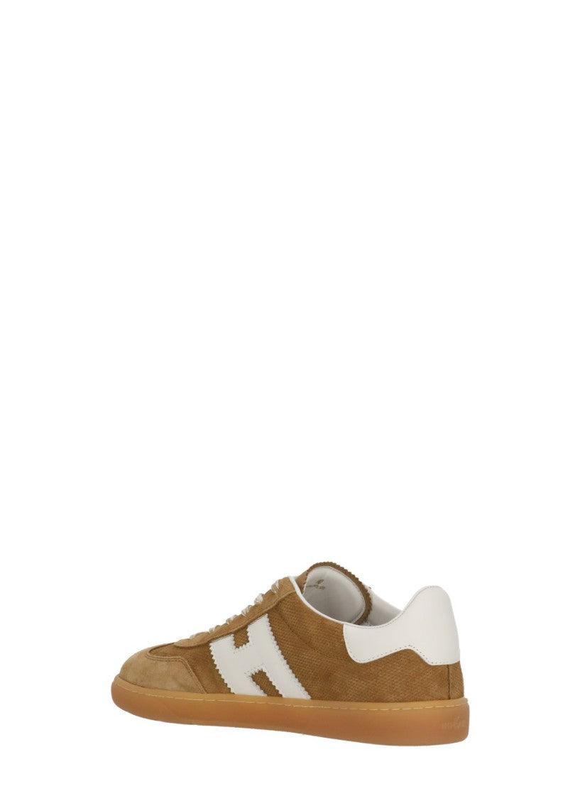 Hogan Brown Cool White Iconic Sneakers