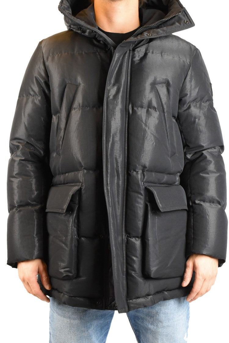 Belstaff Black Nylon Quilted Down Jacket