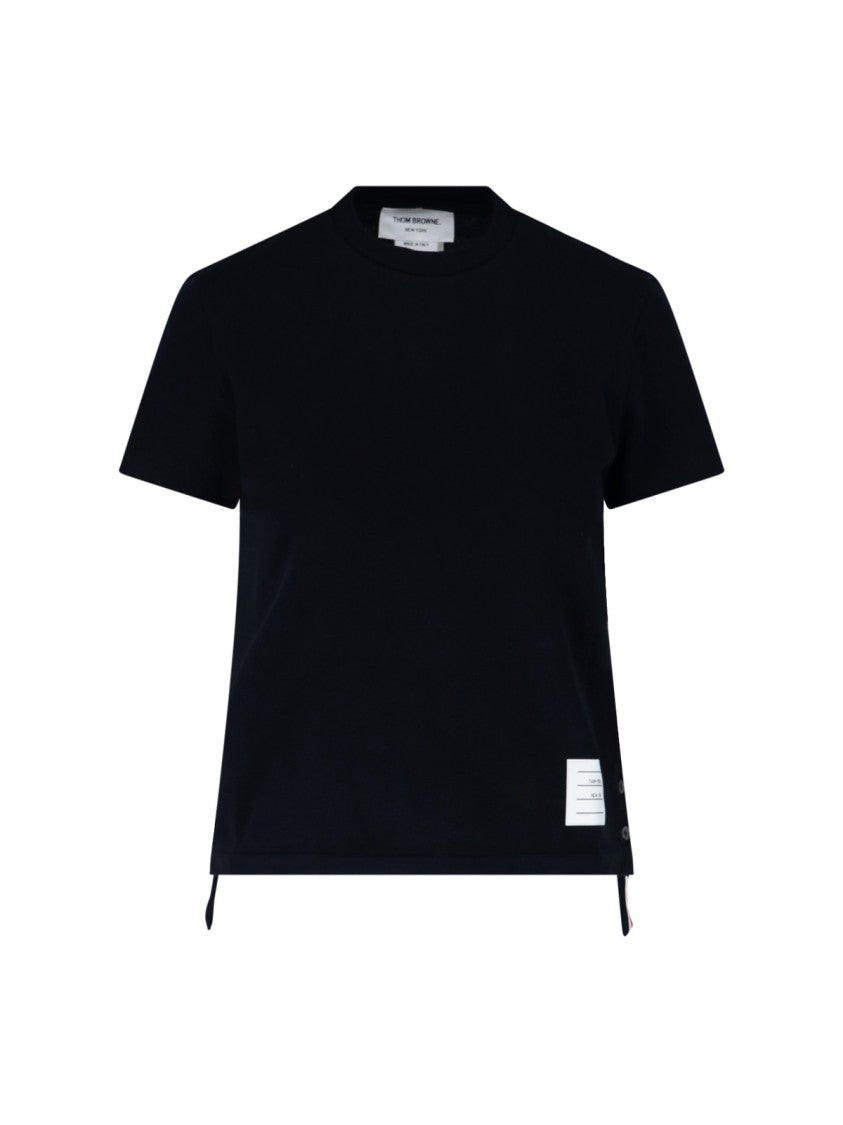 Thom Browne Tricolor Detail T-Shirt – Blue