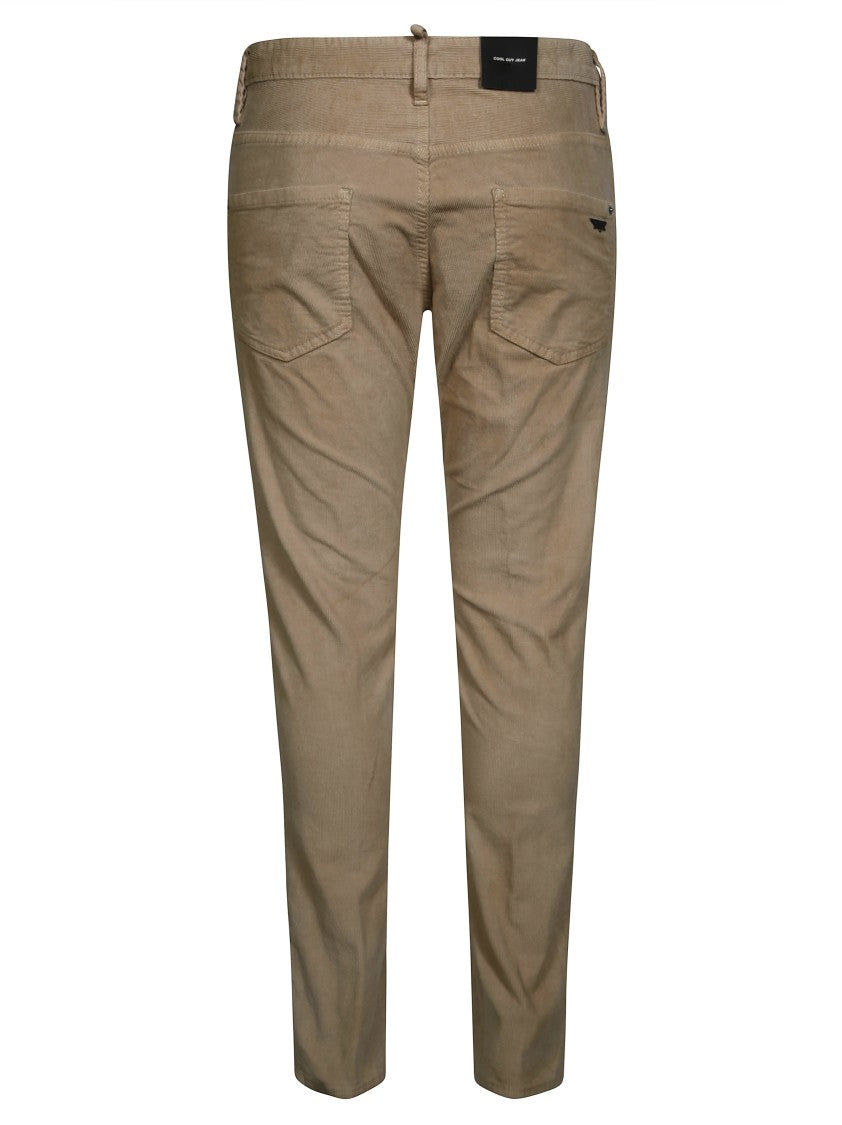 Dsquared2 Slim-Fit Corduroy Pants With Five-Pocket Design