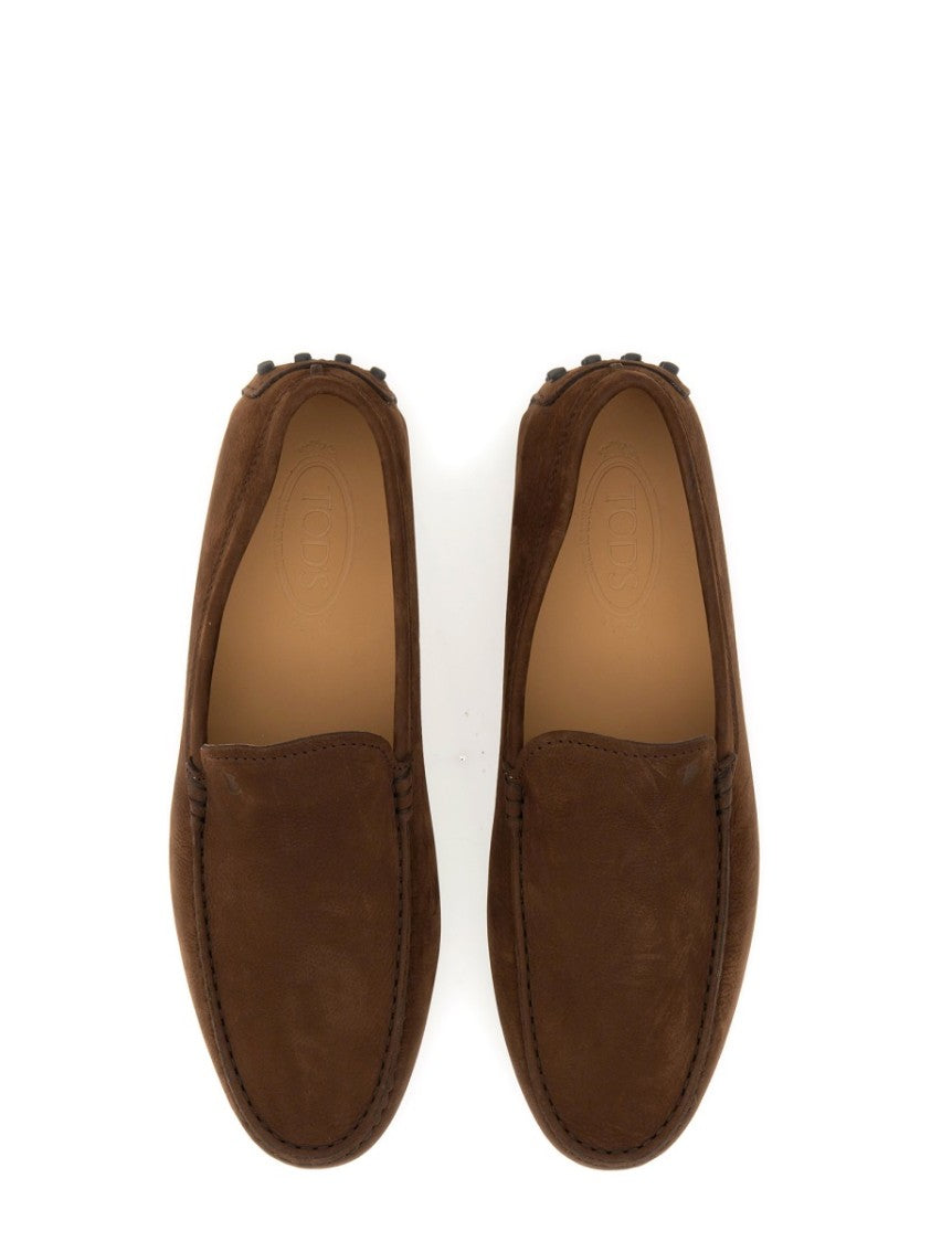 Tod's Rubberized Moccasin Leather Shoes