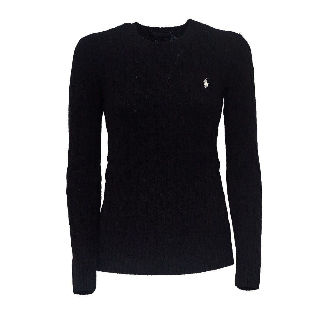 Polo Ralph Lauren Cable Knit Crewneck Pullover With Embroidered Logo