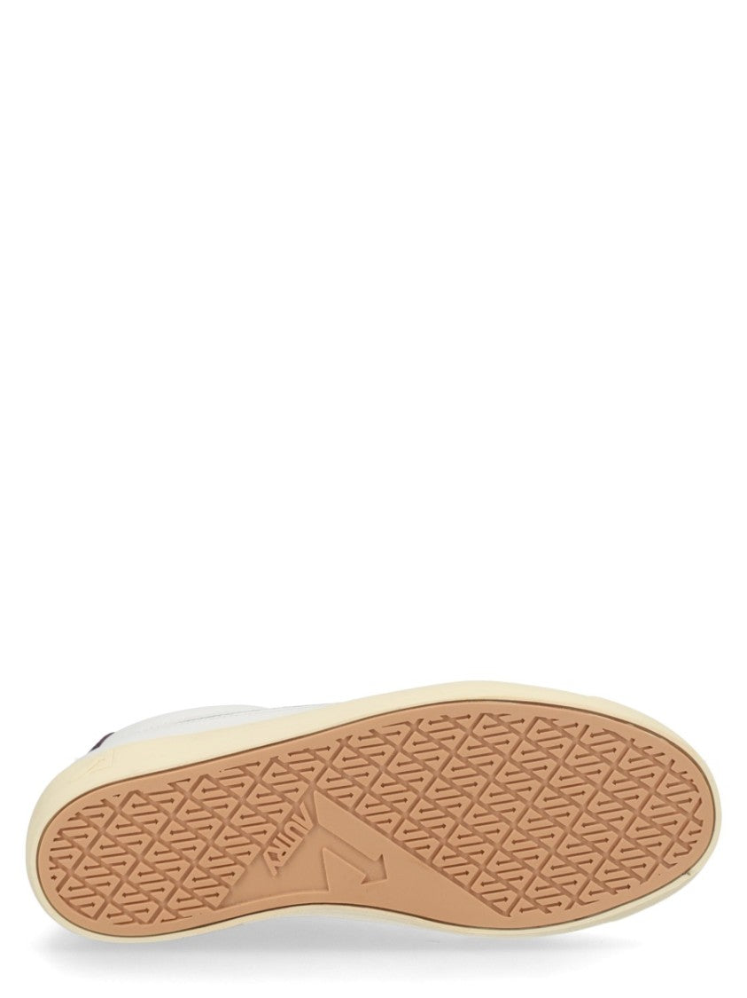 Autry White Low-Top Leather Suede Sneakers