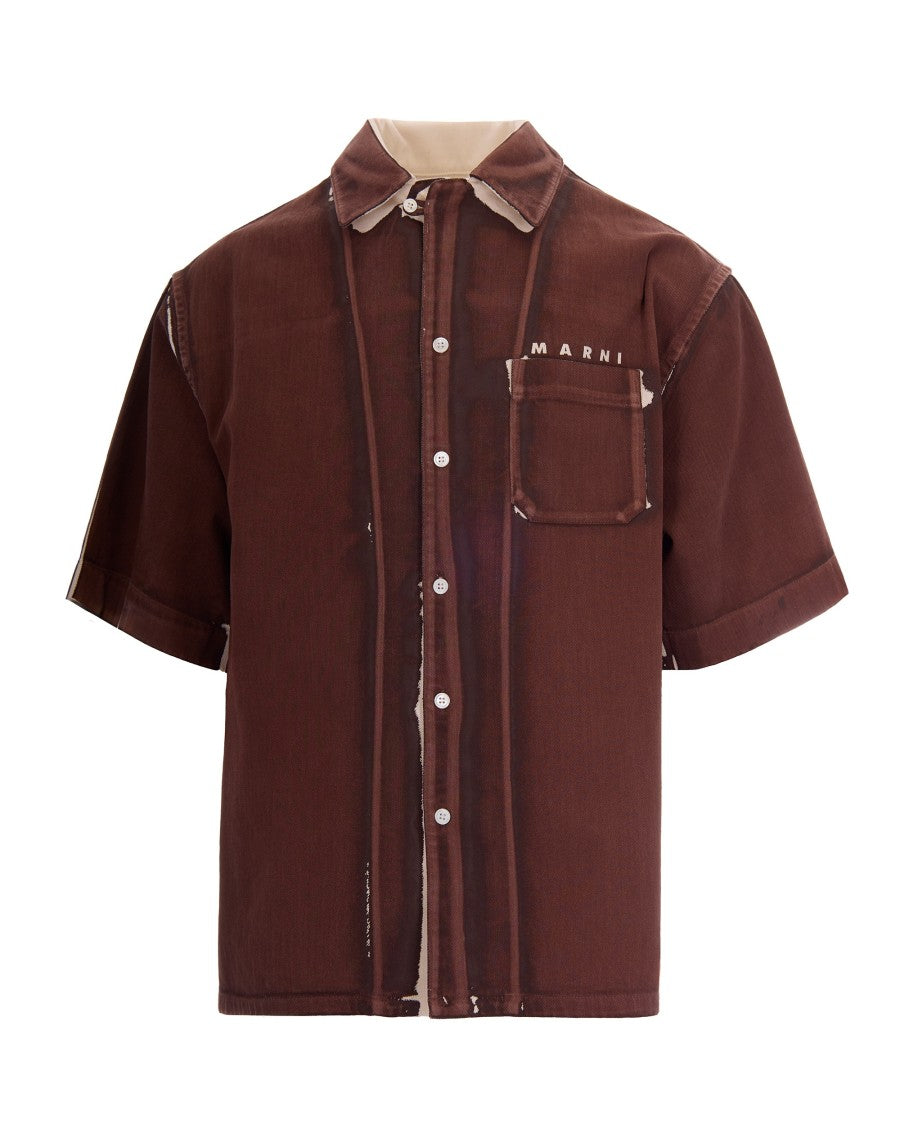 Marni Tobacco Denim Shirt