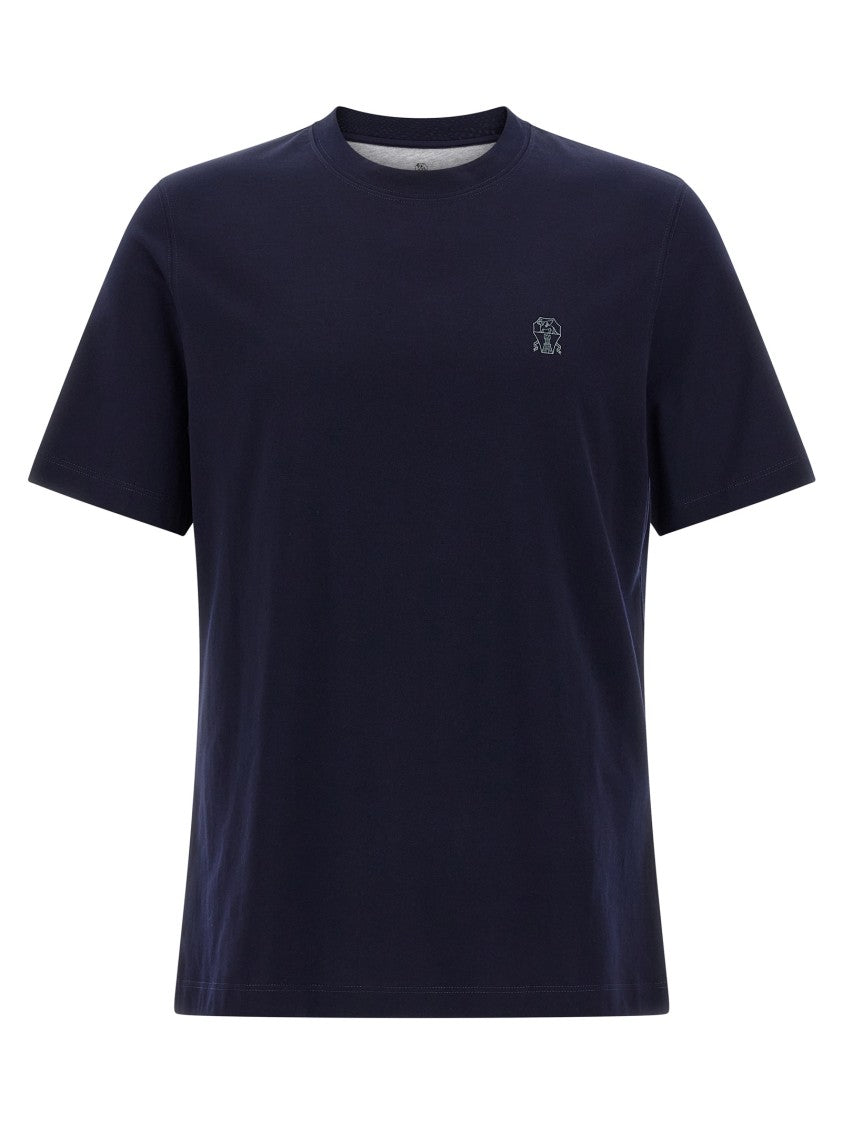 Brunello Cucinelli Logo Print T-Shirt