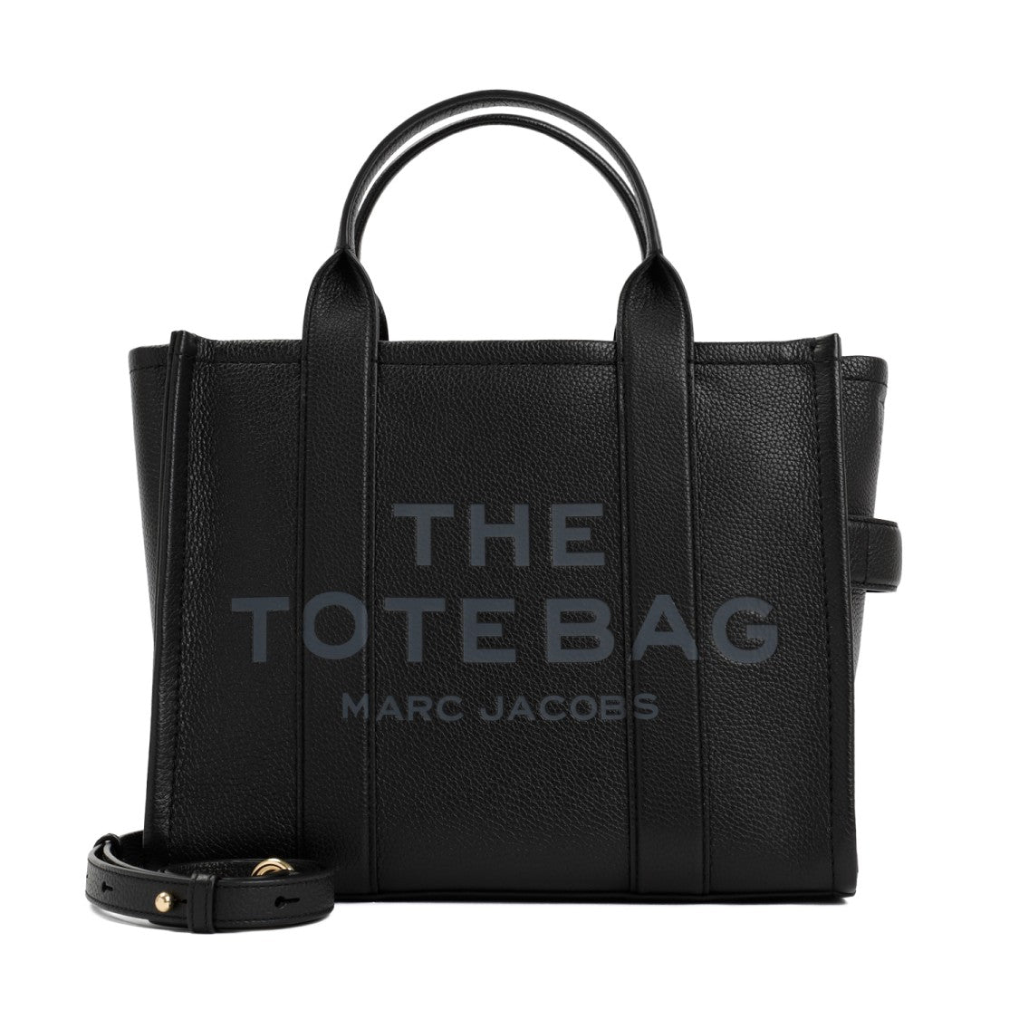 Marc Jacobs The Leather Medium Tote Black Bag