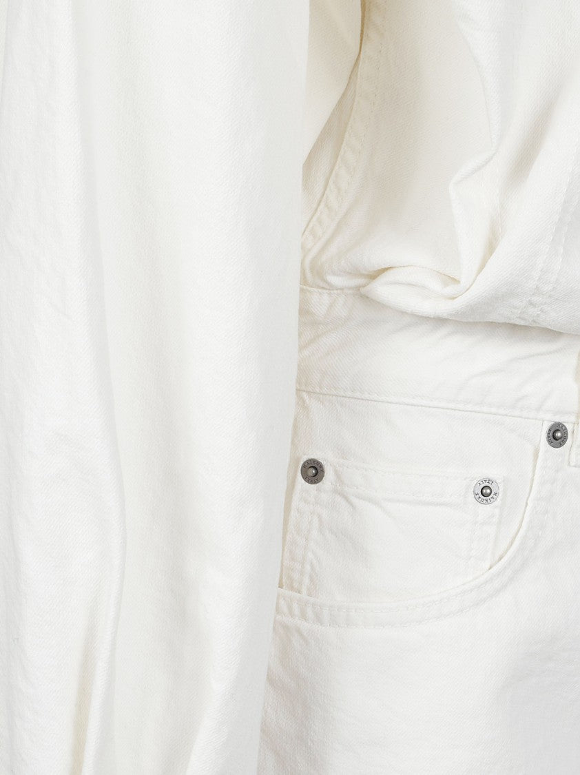 Haikure Elle Twill 45 Cropped Jacket And High-Waisted Shorts Set