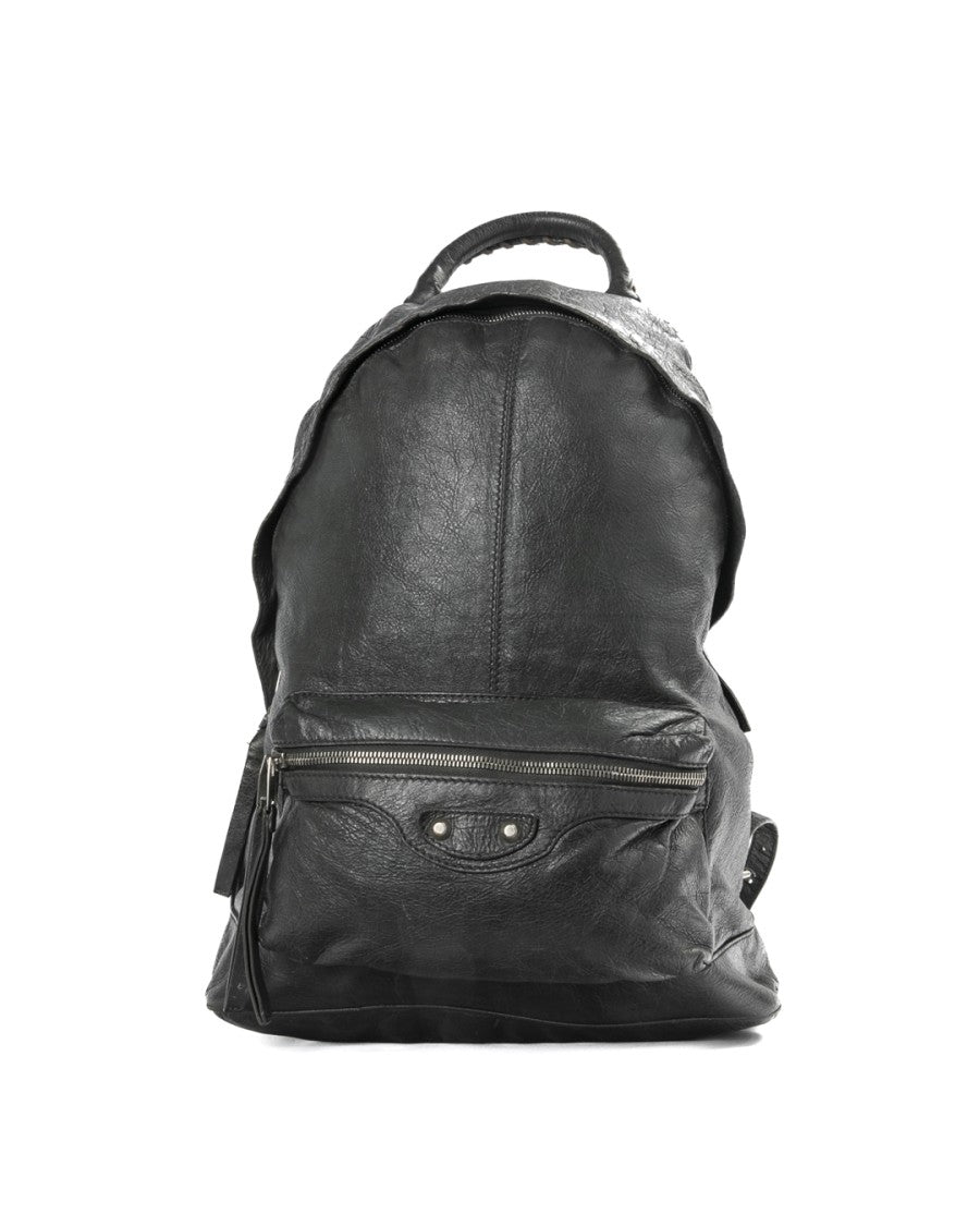 Balenciaga Grey Classic City Large Leather Backpack