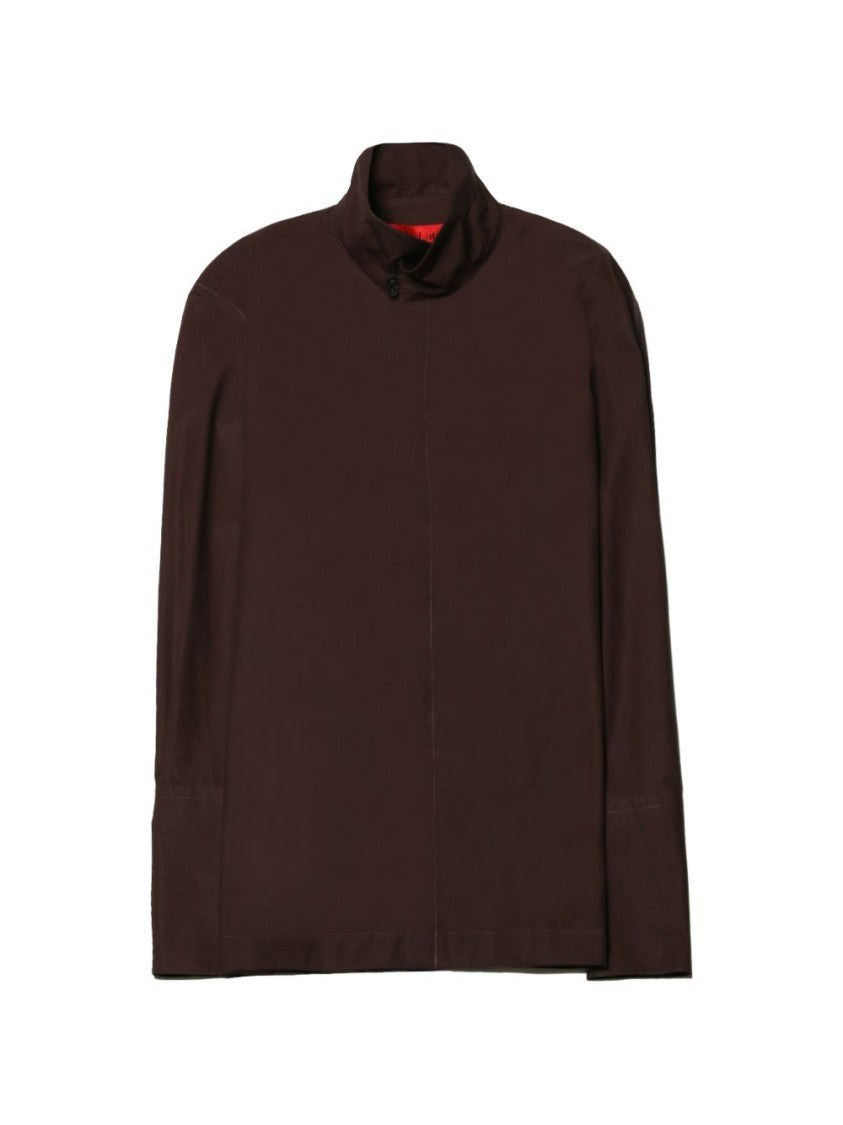 The Latest High Collar Concealed-Closure Knit Sweater