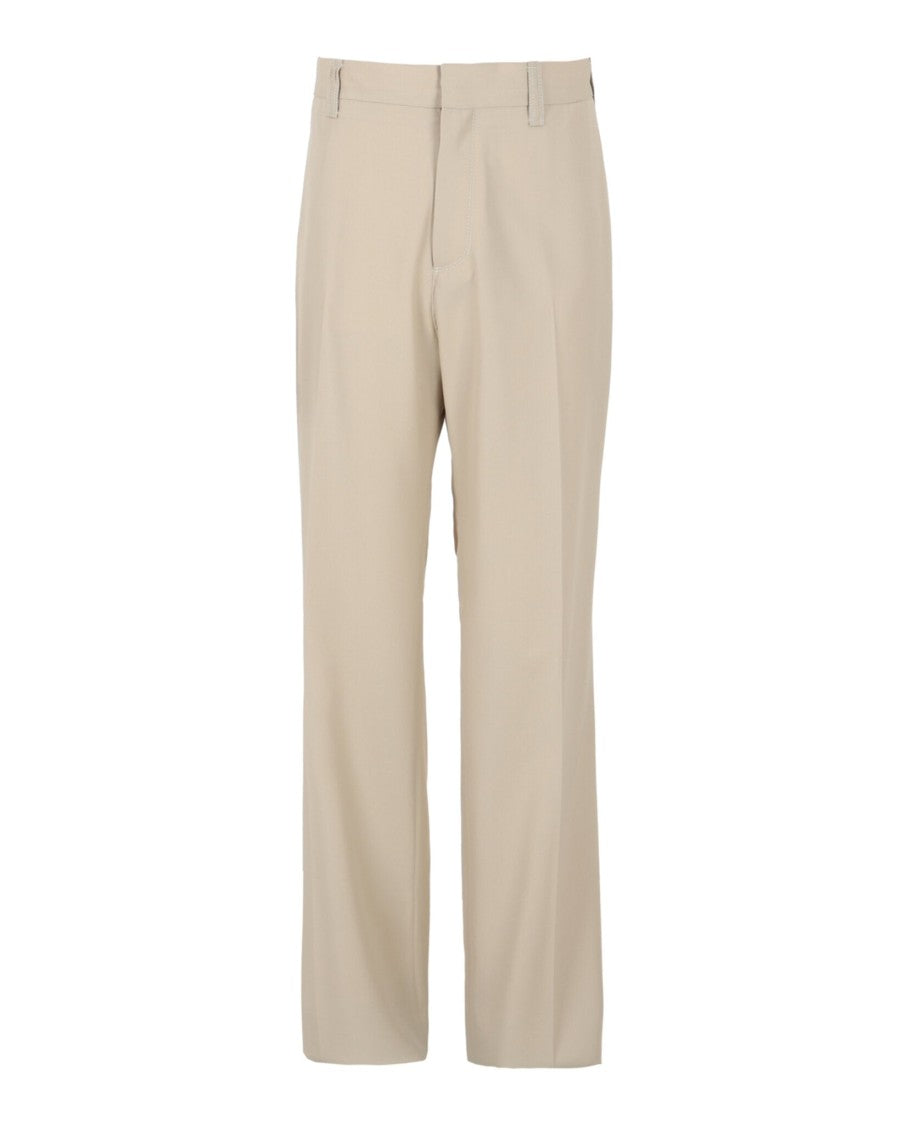 Ferragamo Stitched Wide Leg Trousers