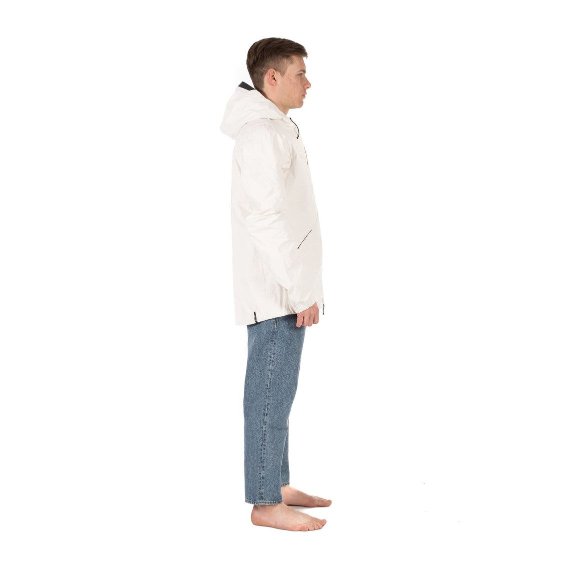 Krakatau Grey Ruffano High-Collar Insulated Jacket