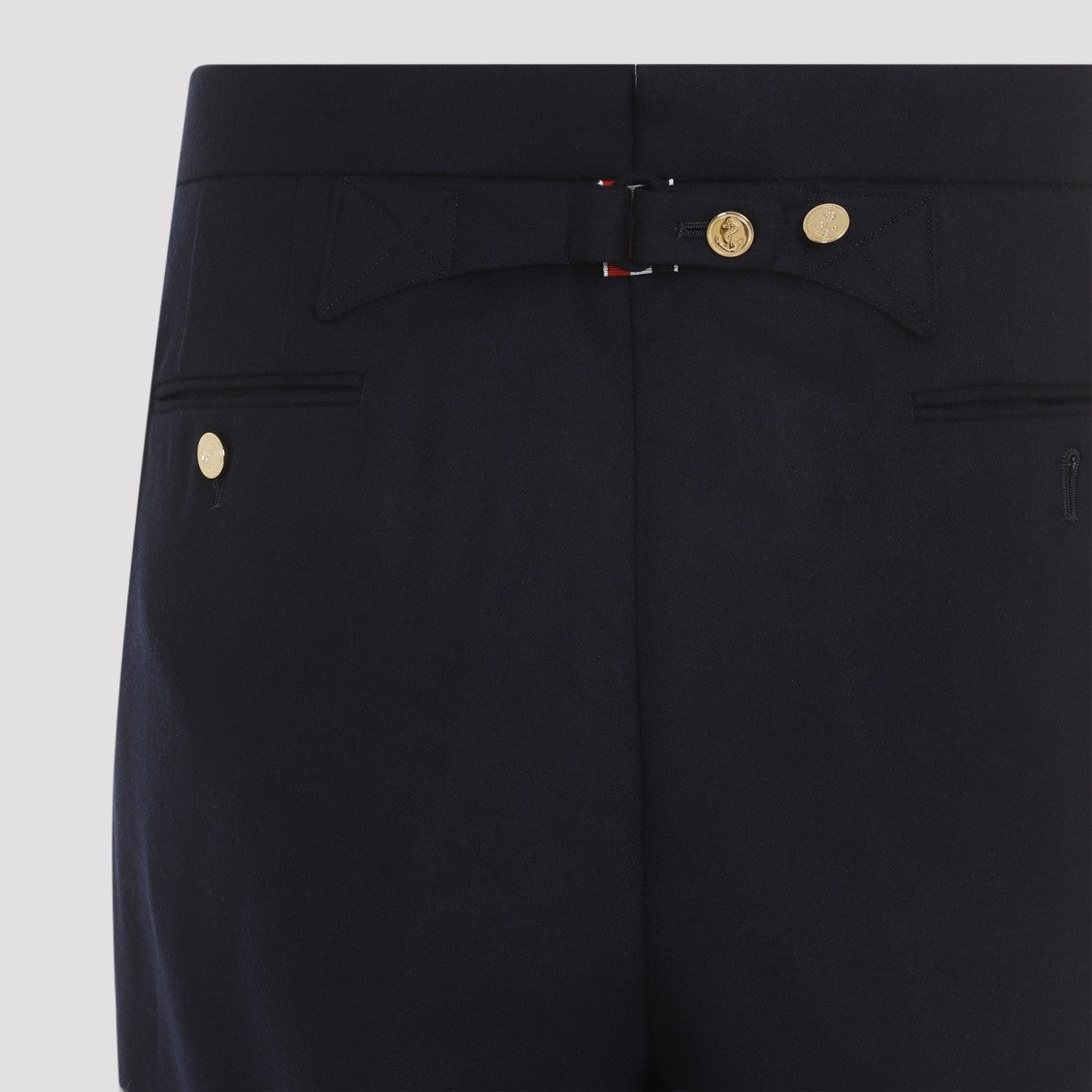 Thom Browne Low Rise Drop Crotch Backstrap Trousers