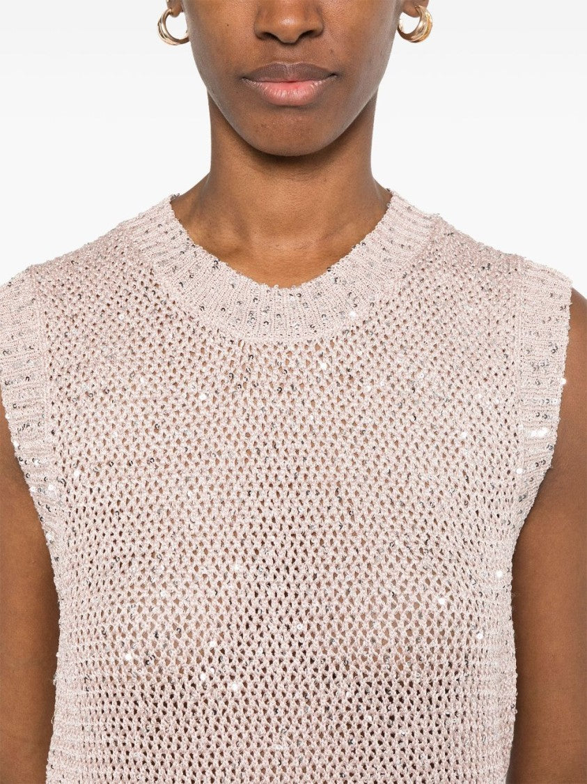 Golden Goose Sleeveless Rose Pink Top