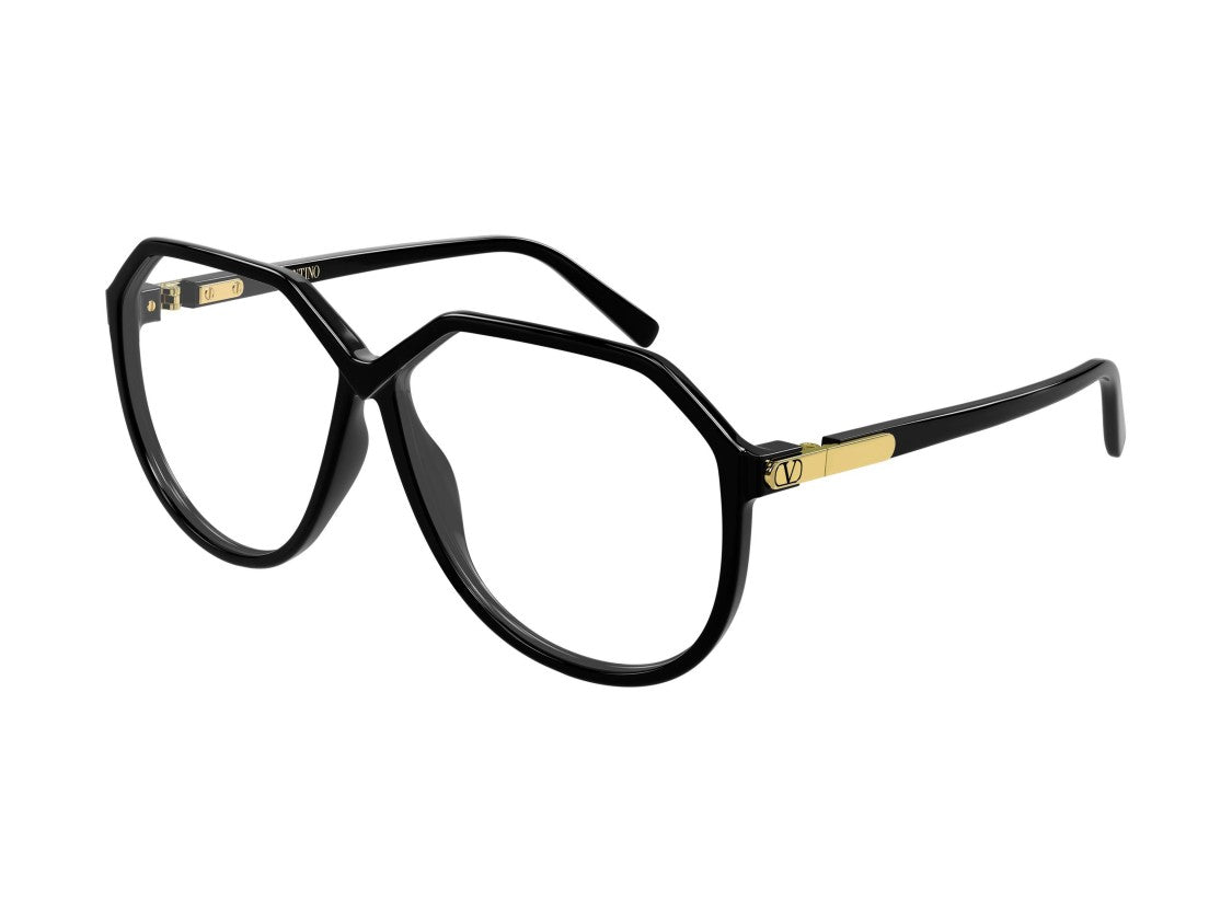 Valentino Gold Vg0026s Oversized Geometric Sunglasses