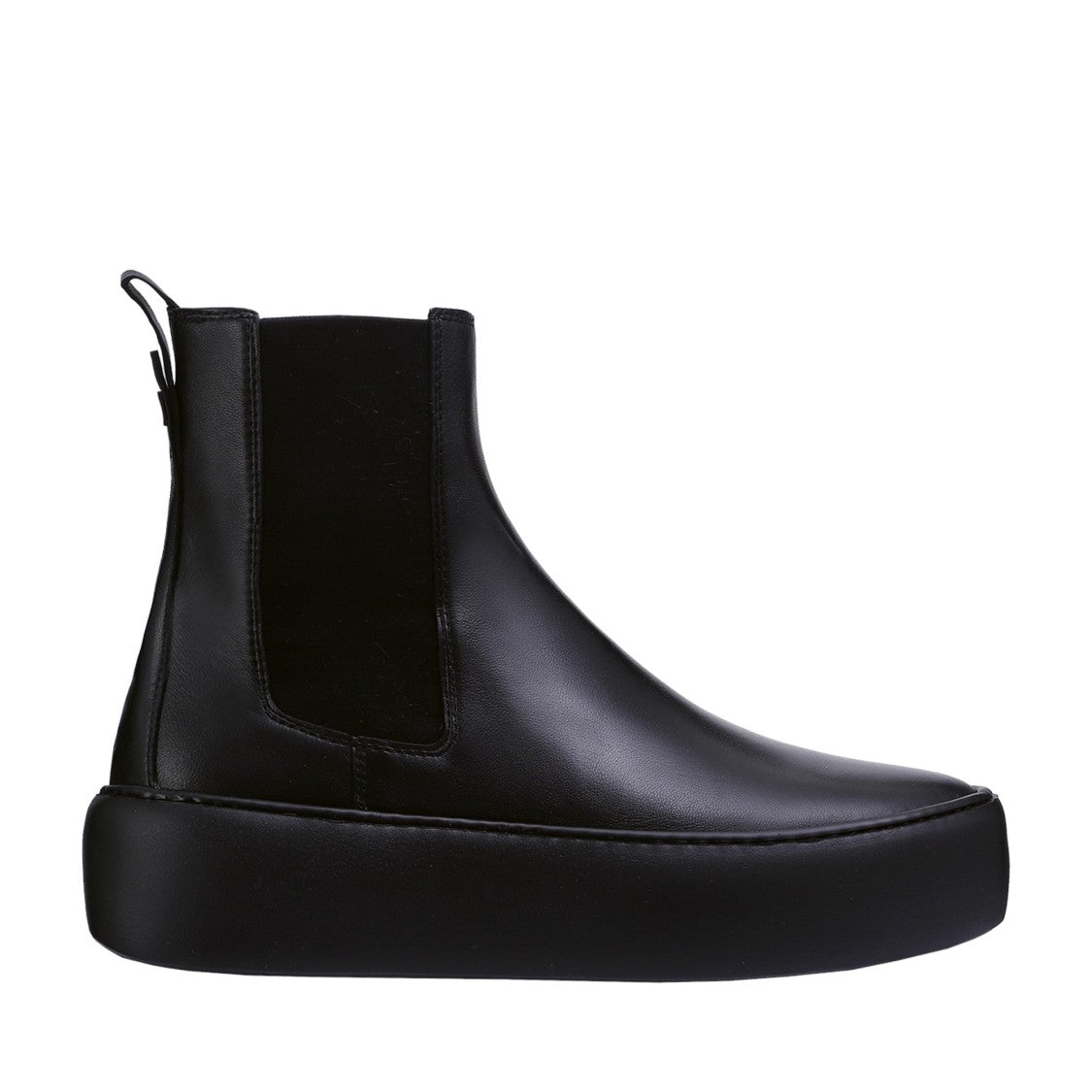 Högl Black Connor Sleek Elastic Panels Leather Ankle Boots