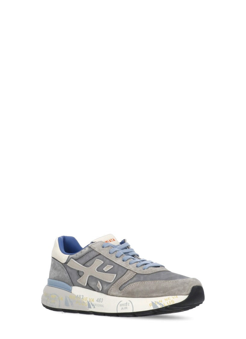 Premiata Grey Mick 7247 Suede Sneakers