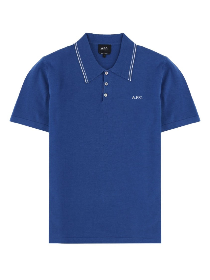 A.P.C. Alex Minimalist Double Stripes Polo Shirt