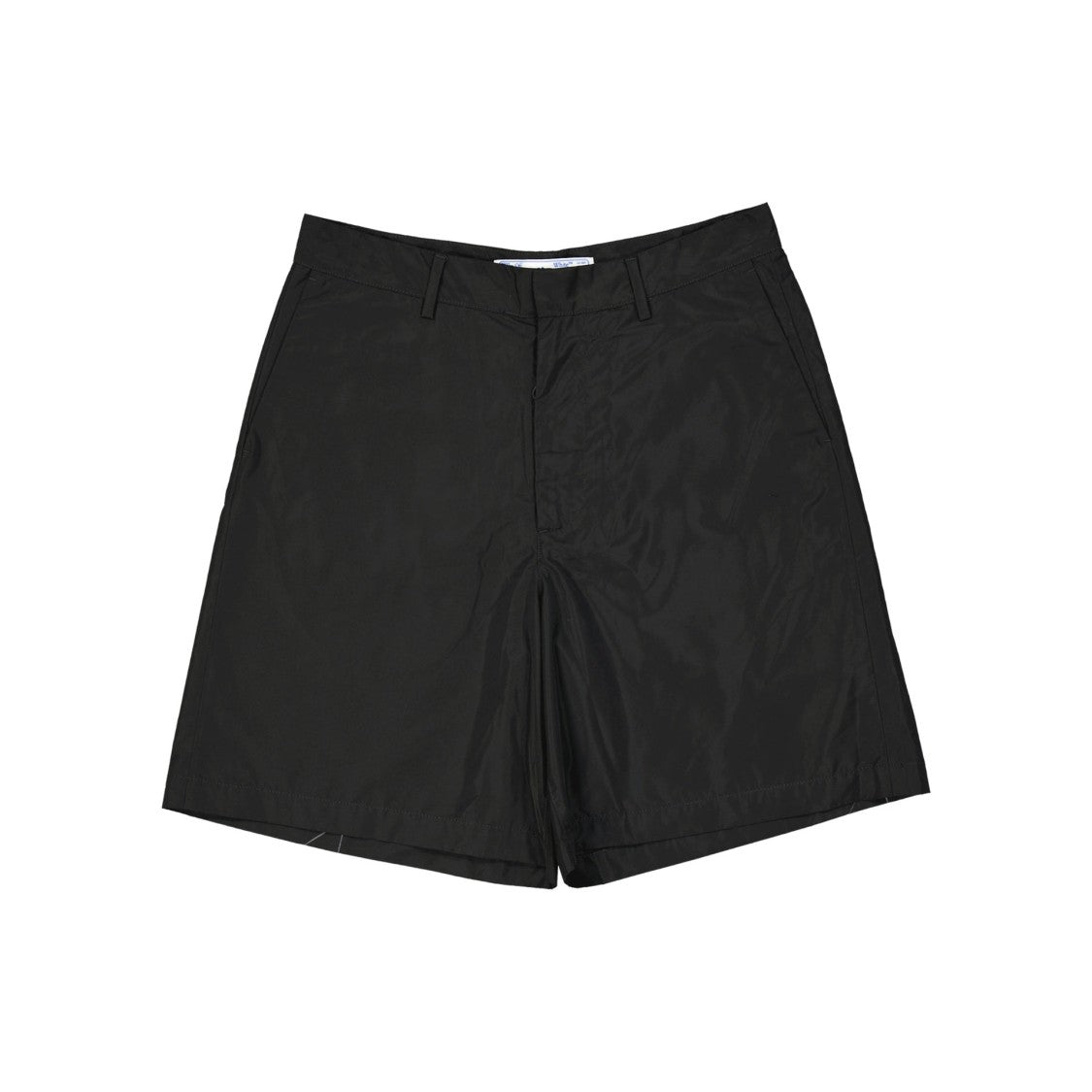Off-White Black Casual Shorts With Design
