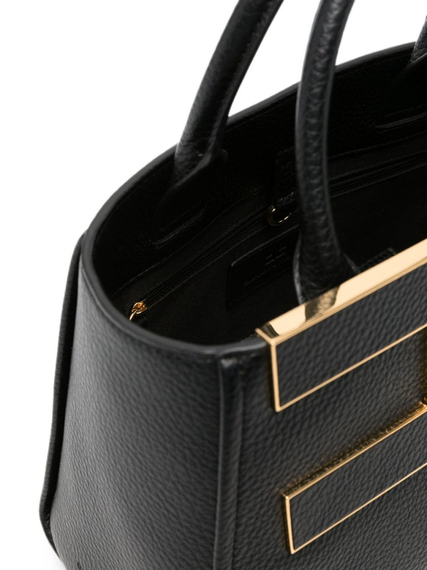 Elisabetta Franchi Trapezoidal Structured Geometric Handbag