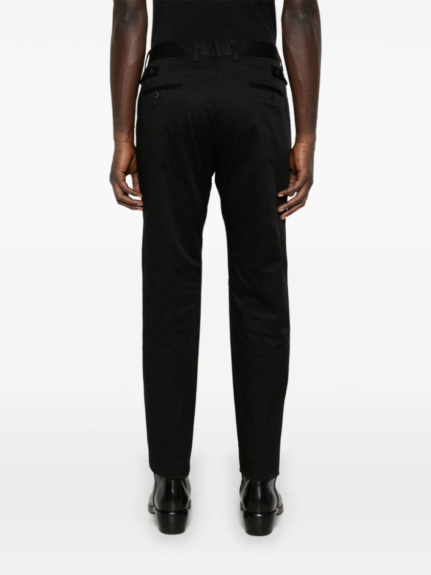 Dolce & Gabbana Tailored Black Trousers With Classic Straight Leg Design