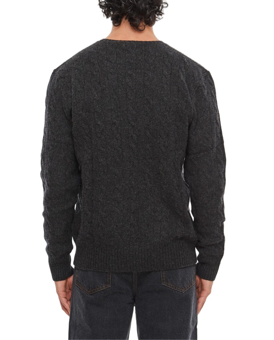 Polo Ralph Lauren Textile Braided Knit Long-Sleeve Sweater
