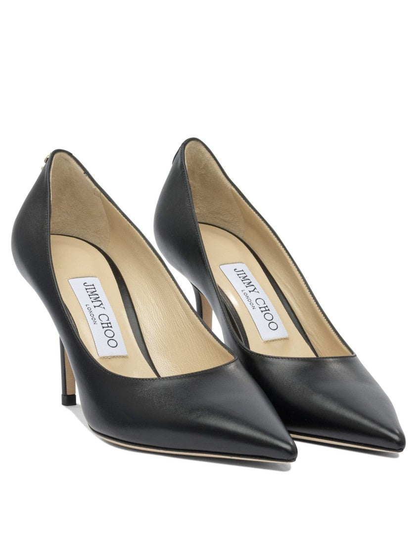 Jimmy Choo Pointed Toe Pumps With Mid-Height Stiletto