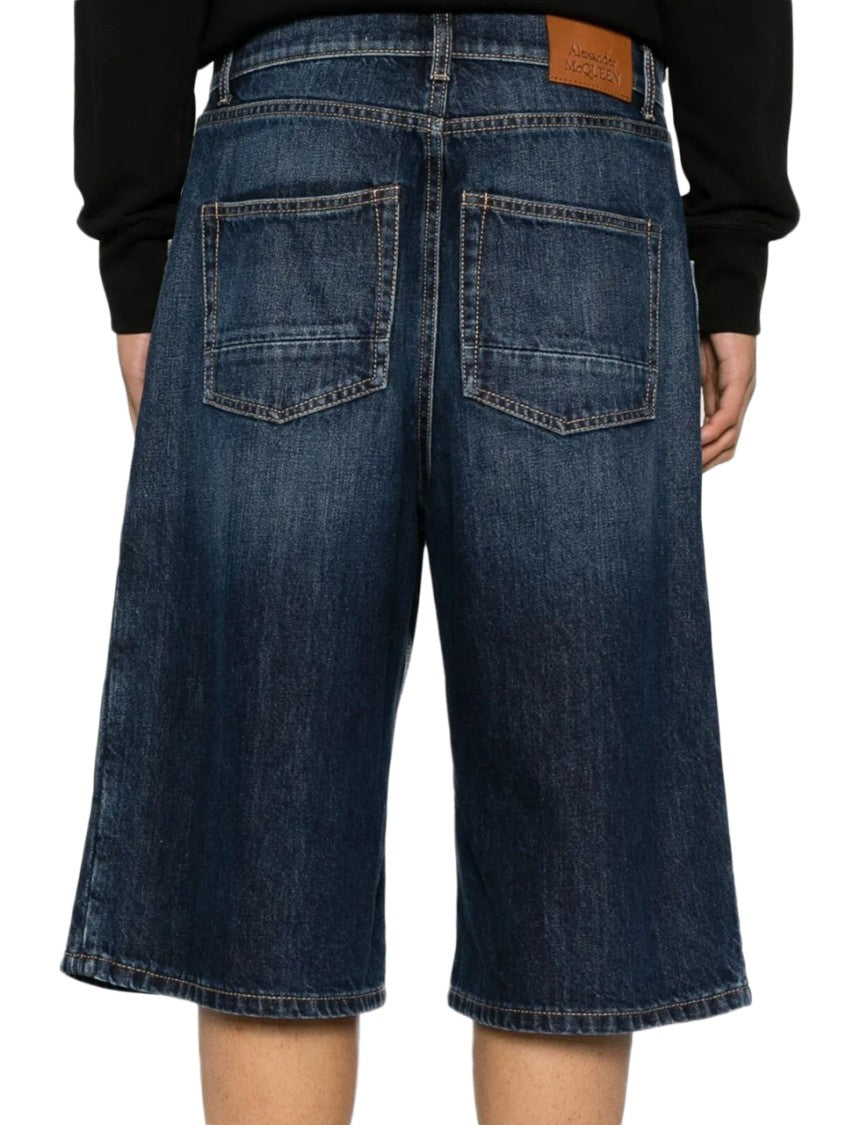 Alexander Mcqueen Relaxed Fit Wide Leg Denim Jeans