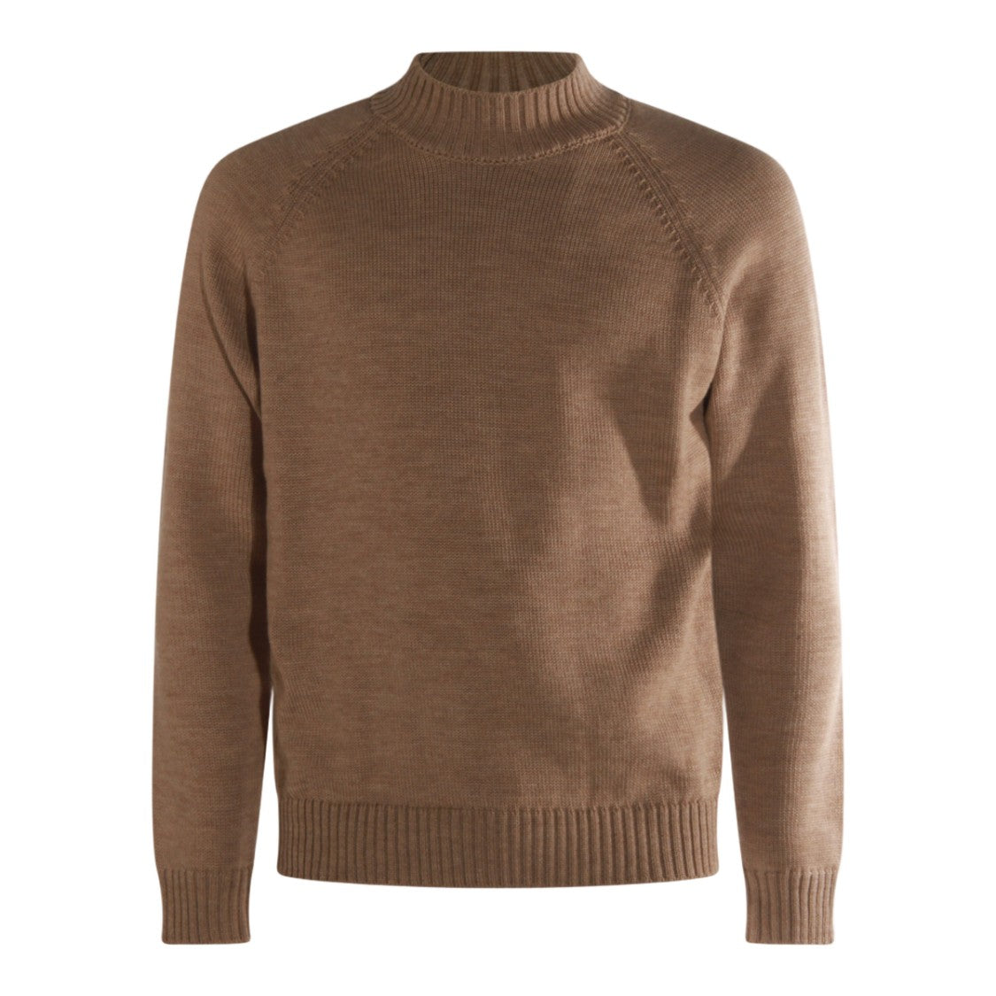 Zanone Crew Neck Knit Sweater With Ribbed Detailing