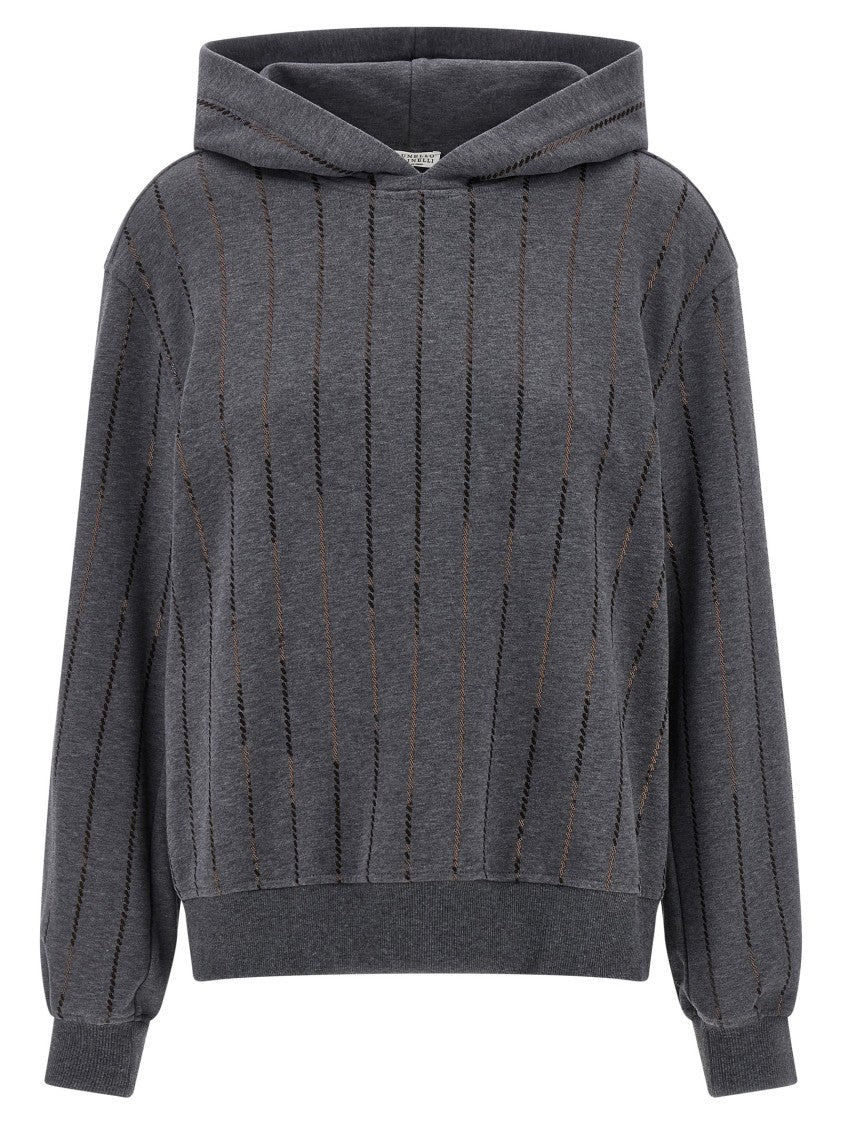 Brunello Cucinelli Micro Sequin Hoodie