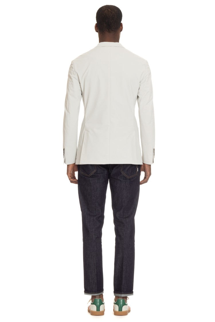 Eleventy Nylon Stretch Technical Jacket With Front Panel