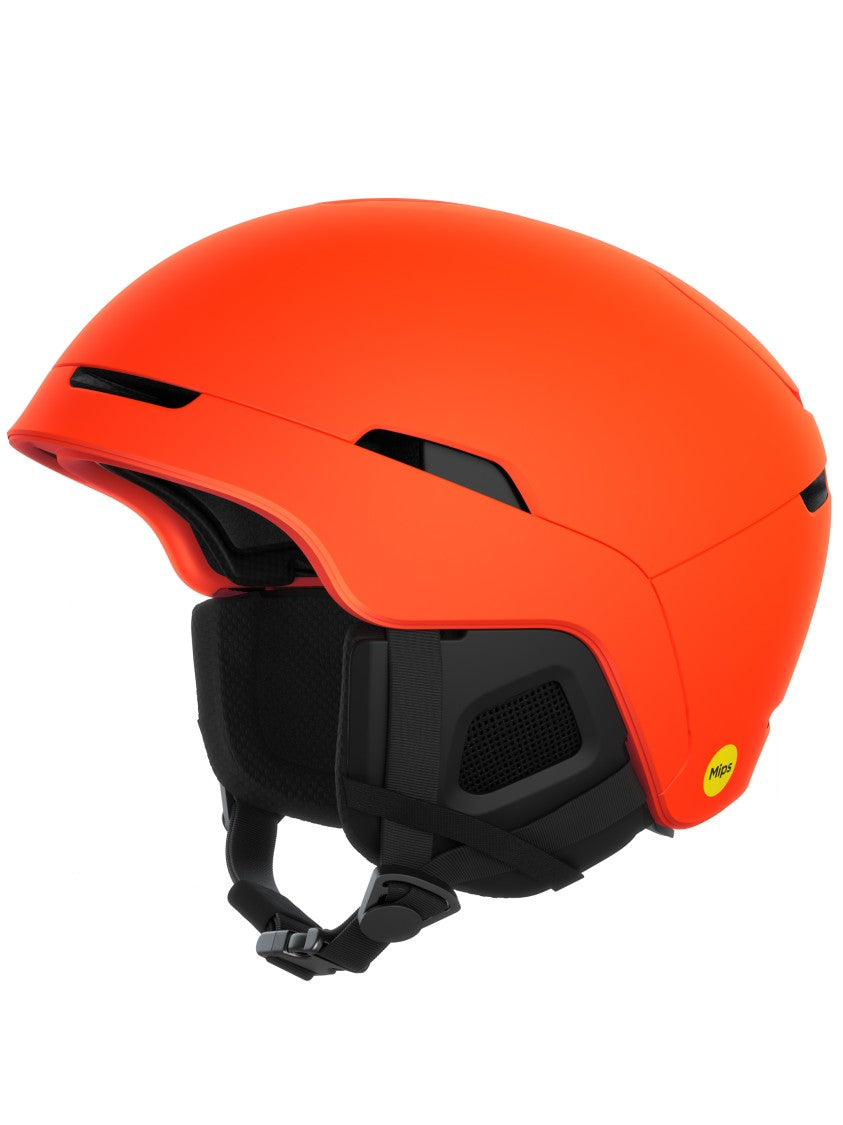 Poc Matte Vibrant Orange Obex Mips Safety Helmet