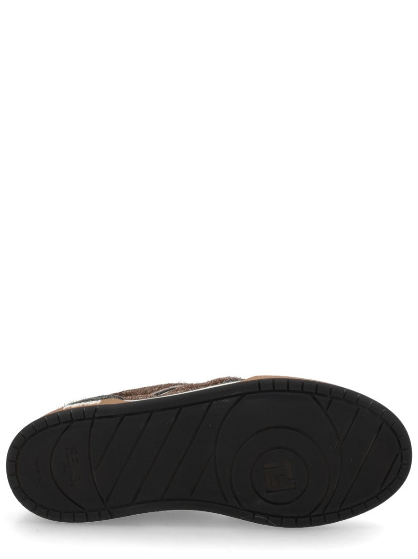 Fendi Fendi Match Low-Top Calf Leather Sneakers
