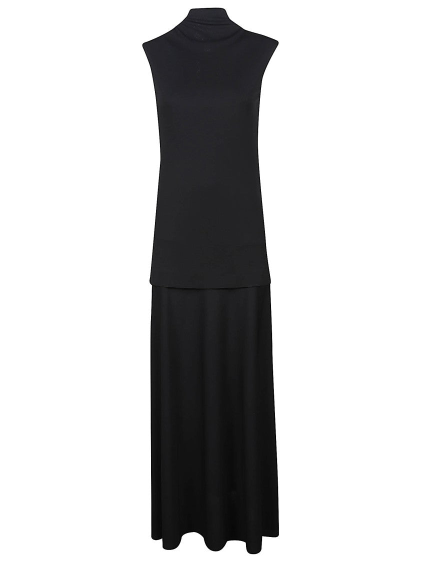 Jil Sander Midi Dress With High Neckline