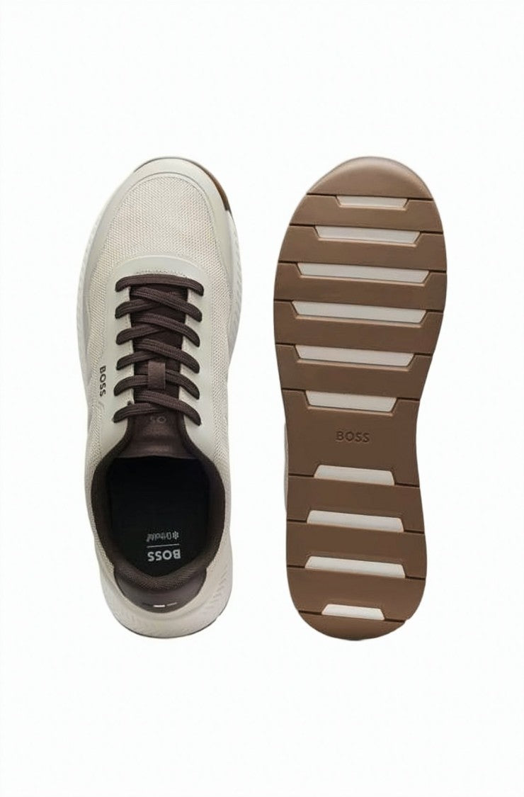 Hugo Boss Textured Low-Profile Sneakers With Cushioned Sole