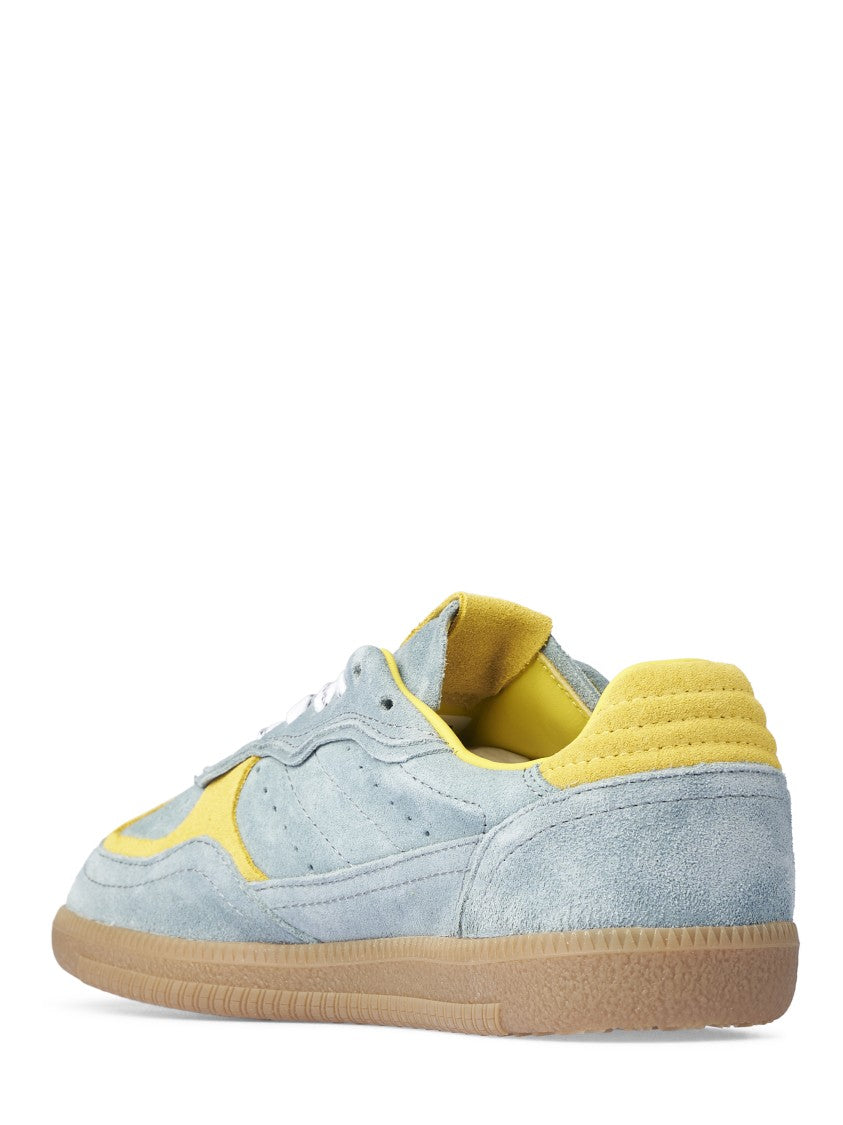 Alohas Muted Blue Low-Top Sneakers With Suede-Like Texture