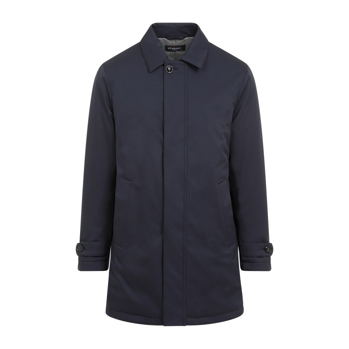 Kiton Blue Single-Breasted Coat