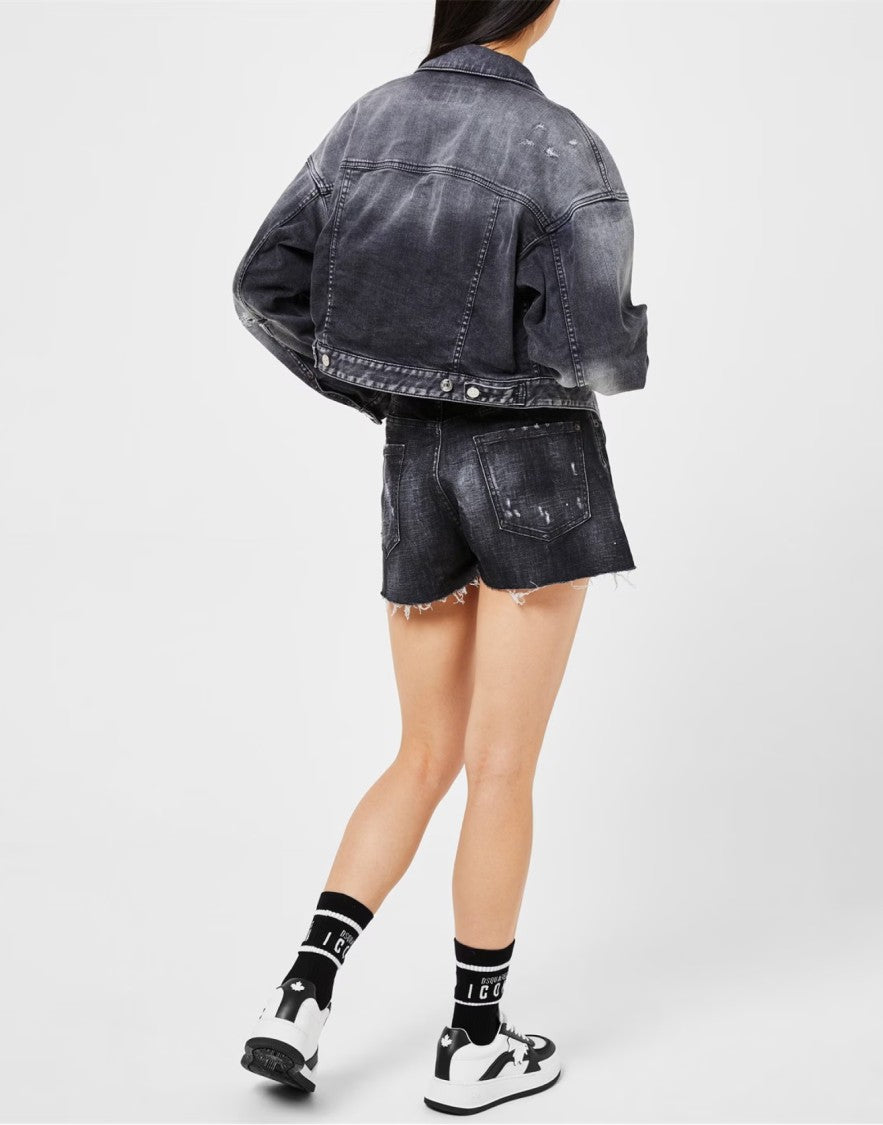 Dsquared2 Raw Cut Jean Denim Jacket