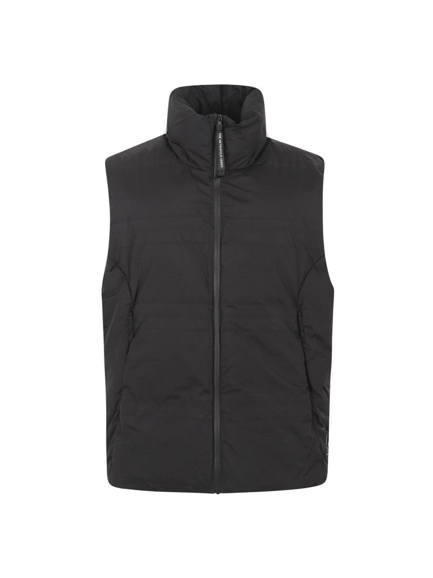 C.P. Company Sleeveless Padded Vest With High Collar