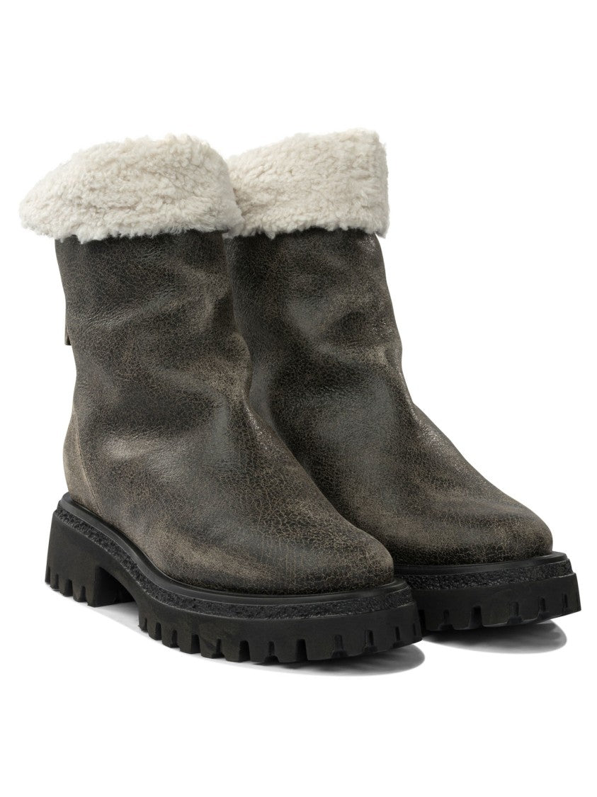 Halmanera Leather Zippered Ankle Boots