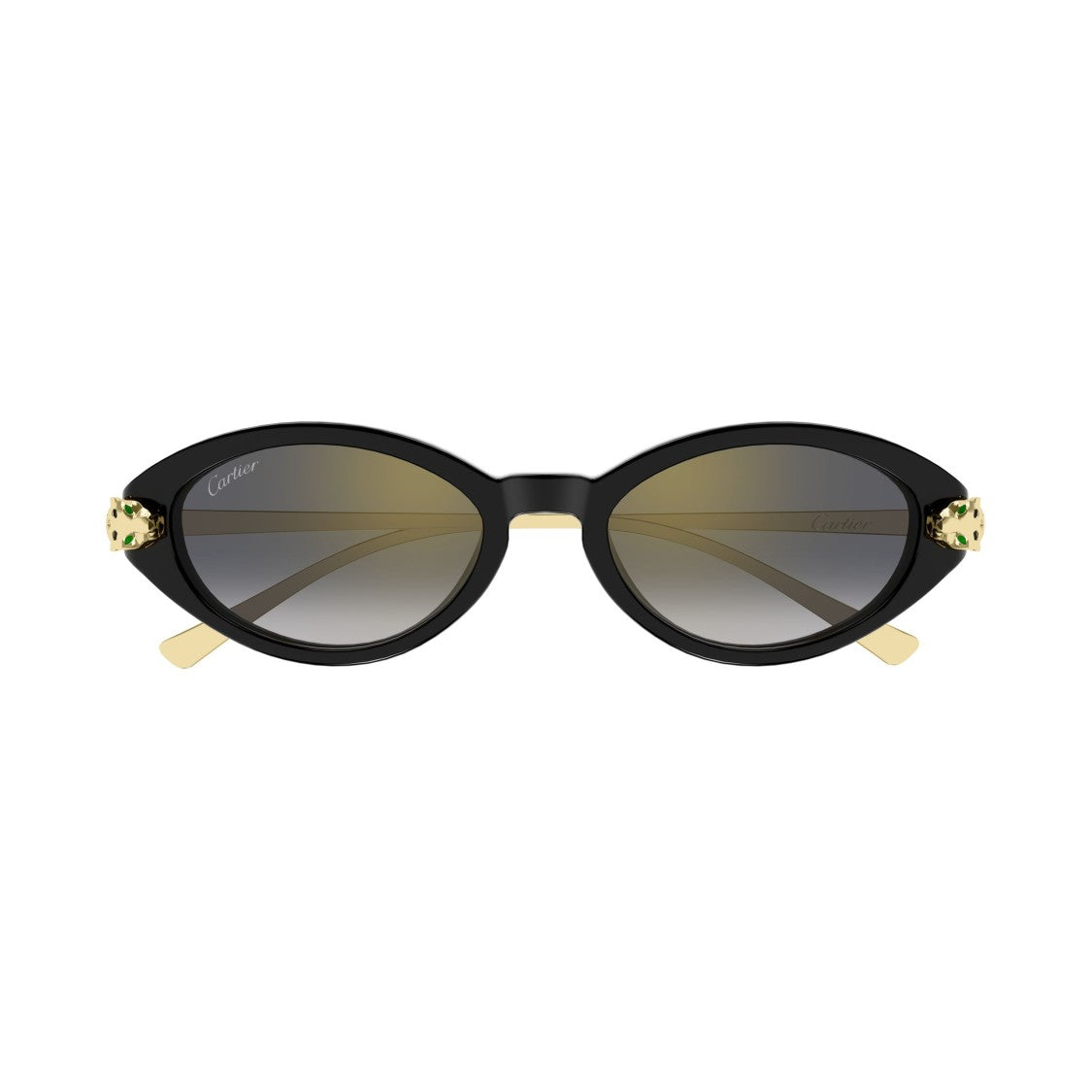 Cartier Ct0634s Oval-Shaped Black Acetate Sunglasses