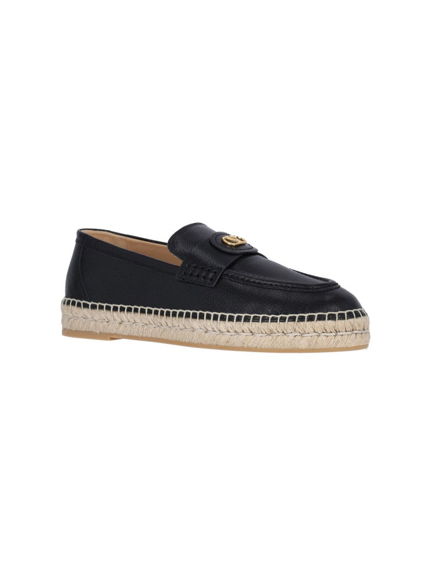 Valentino Garavani "Vlogo Signature" Loafers – Black