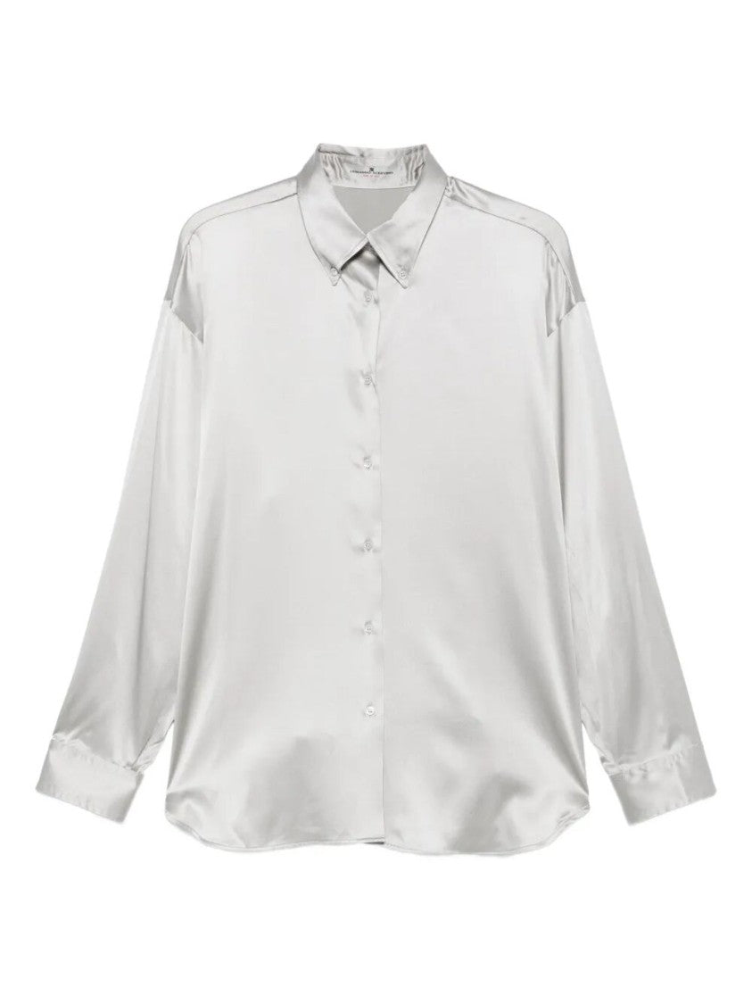 Ermanno Scervino Lustrous Silk Button-Up Shirt