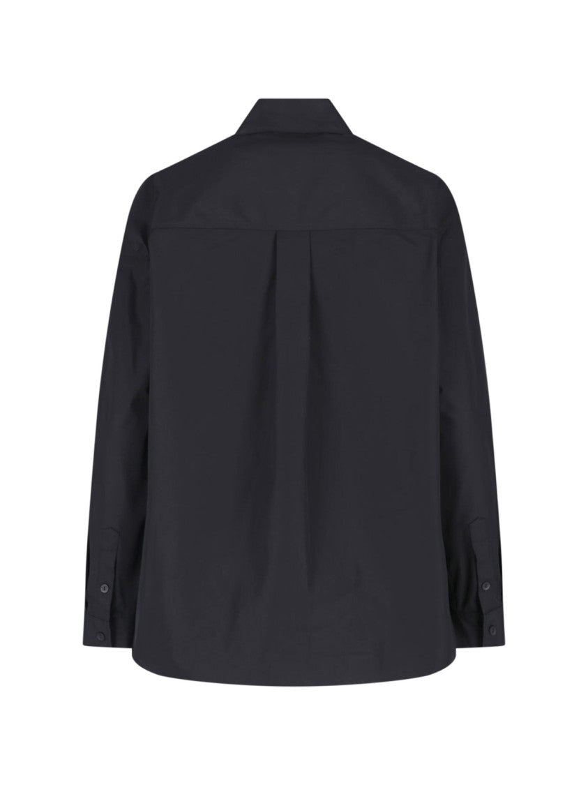Matteau Black Relaxed Fit Button-Up Cotton Shirt